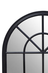 Lovida 90X135Cm Arched Wall Mirror Black Wooden Frame