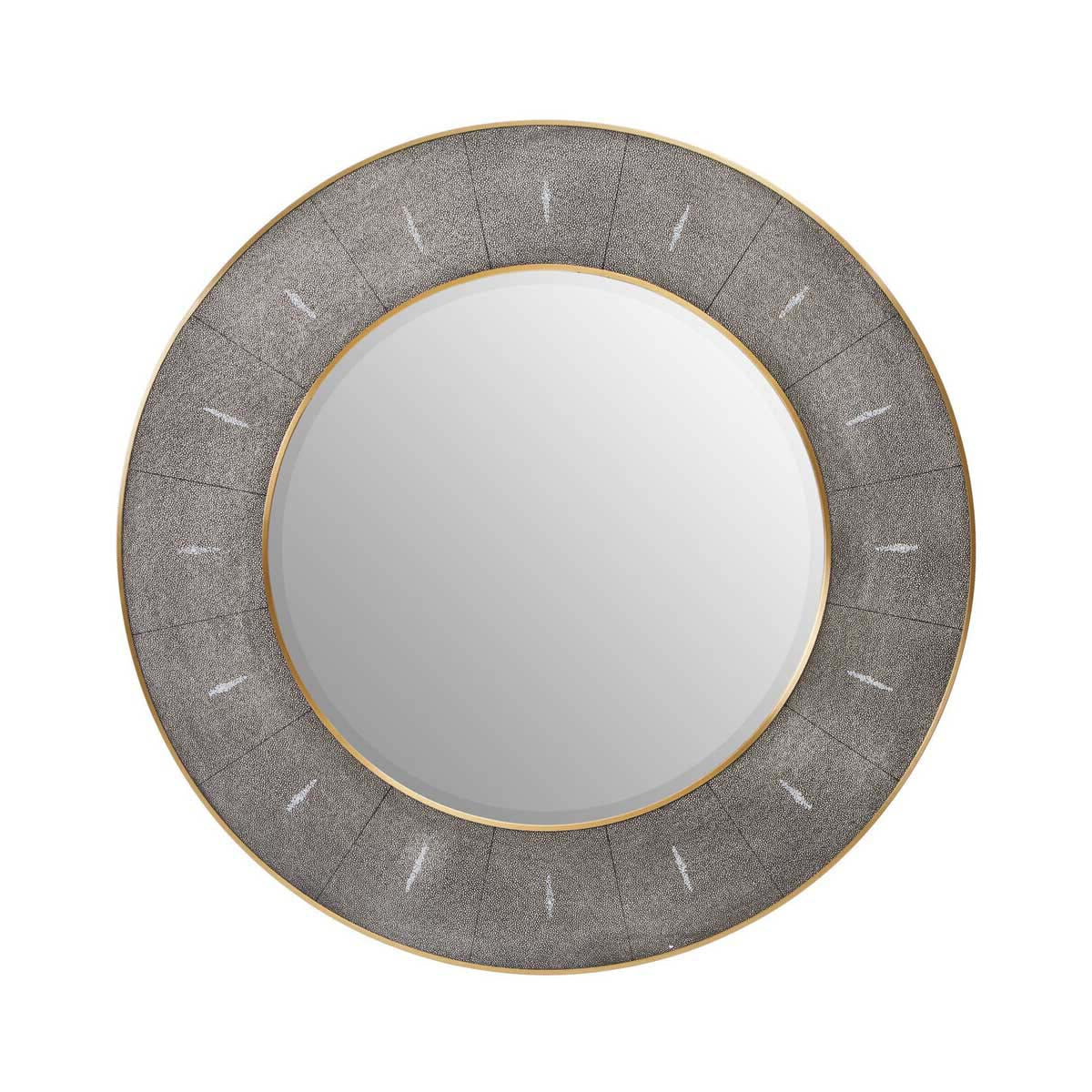 Deruta Grey Shagreen Wall Mirror