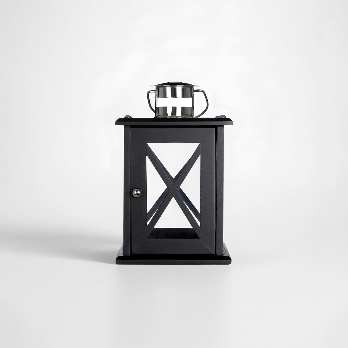 Hampstead Small Black Criss Cross Lantern.