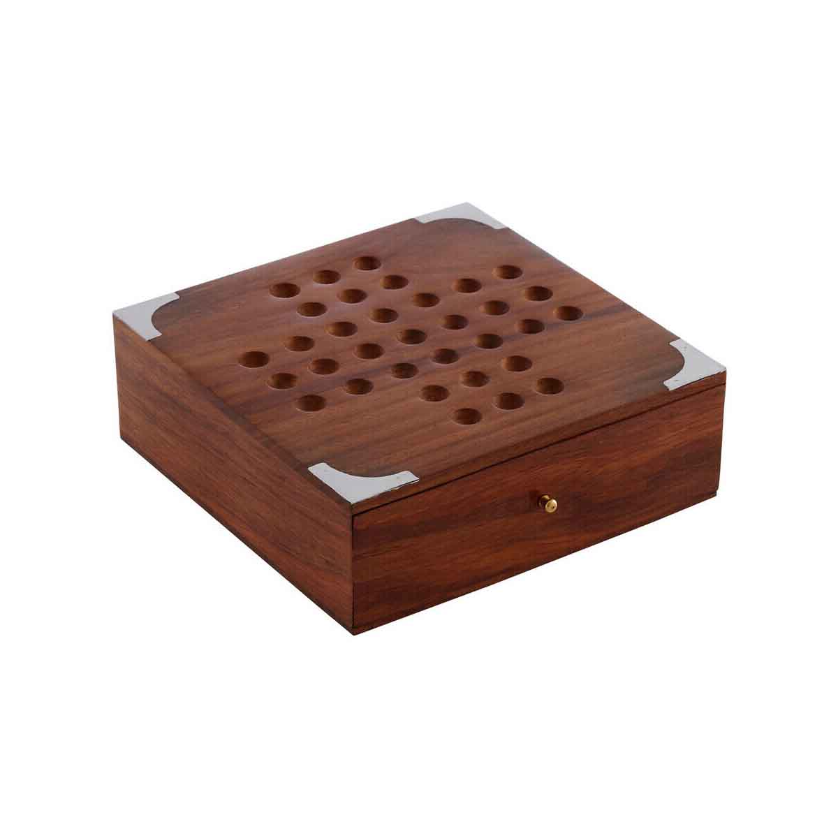 Churchill Games Sheesham Wood Solitaire Game