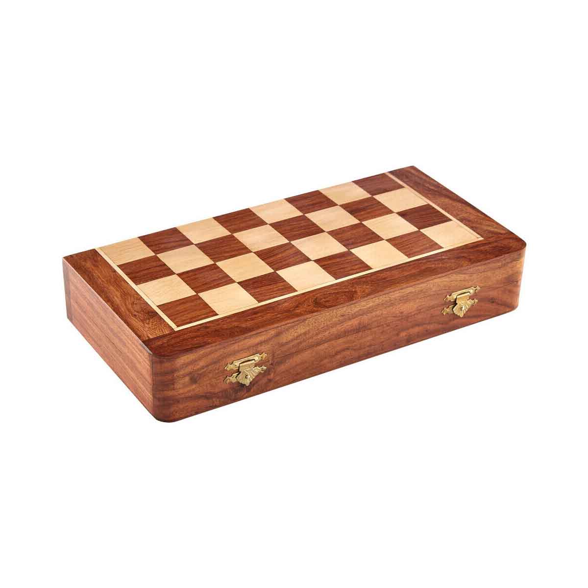 Churchill Games Brown Wood Magnetic Chess Game