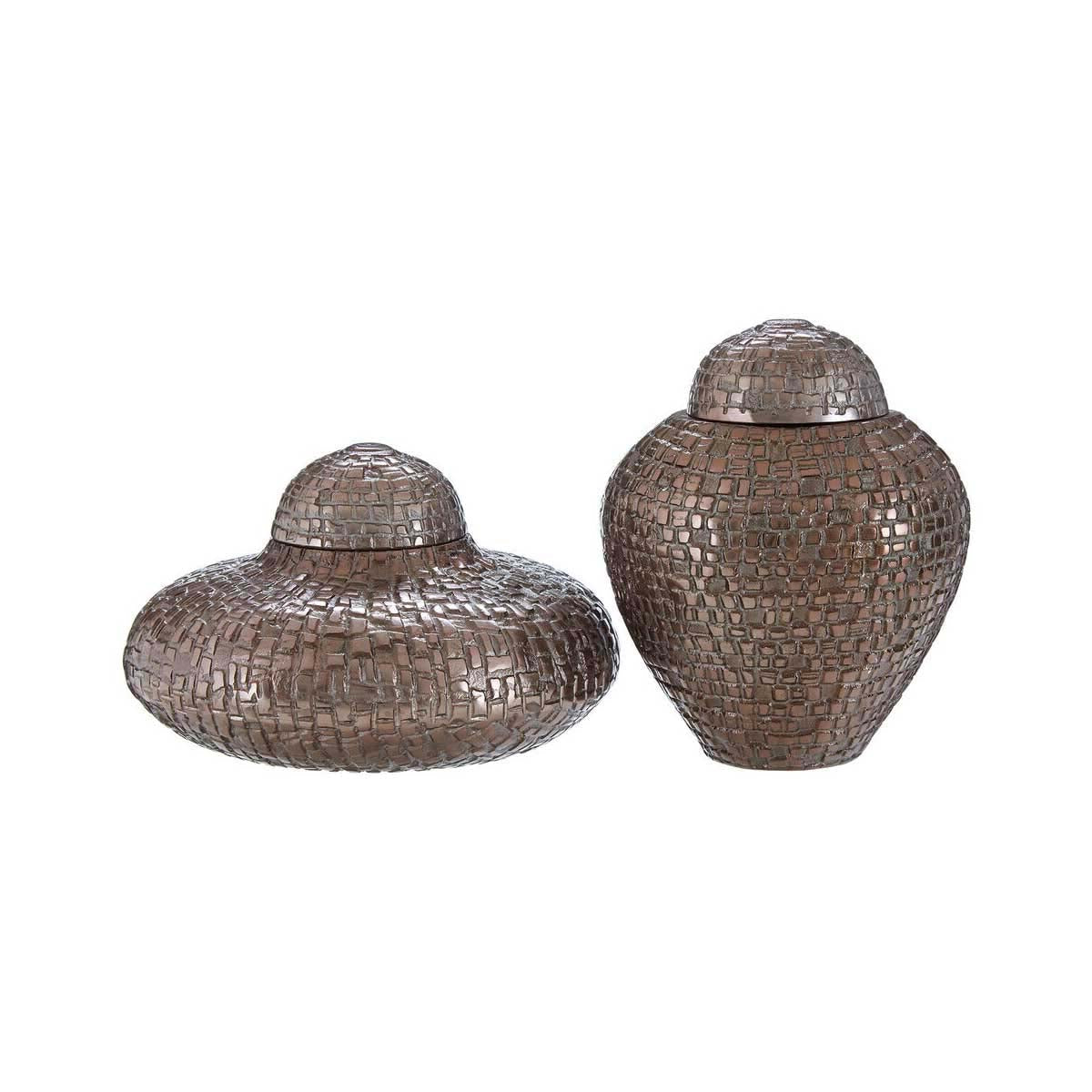Kensington Townhouse Arya Set of 2 Pewter Jars