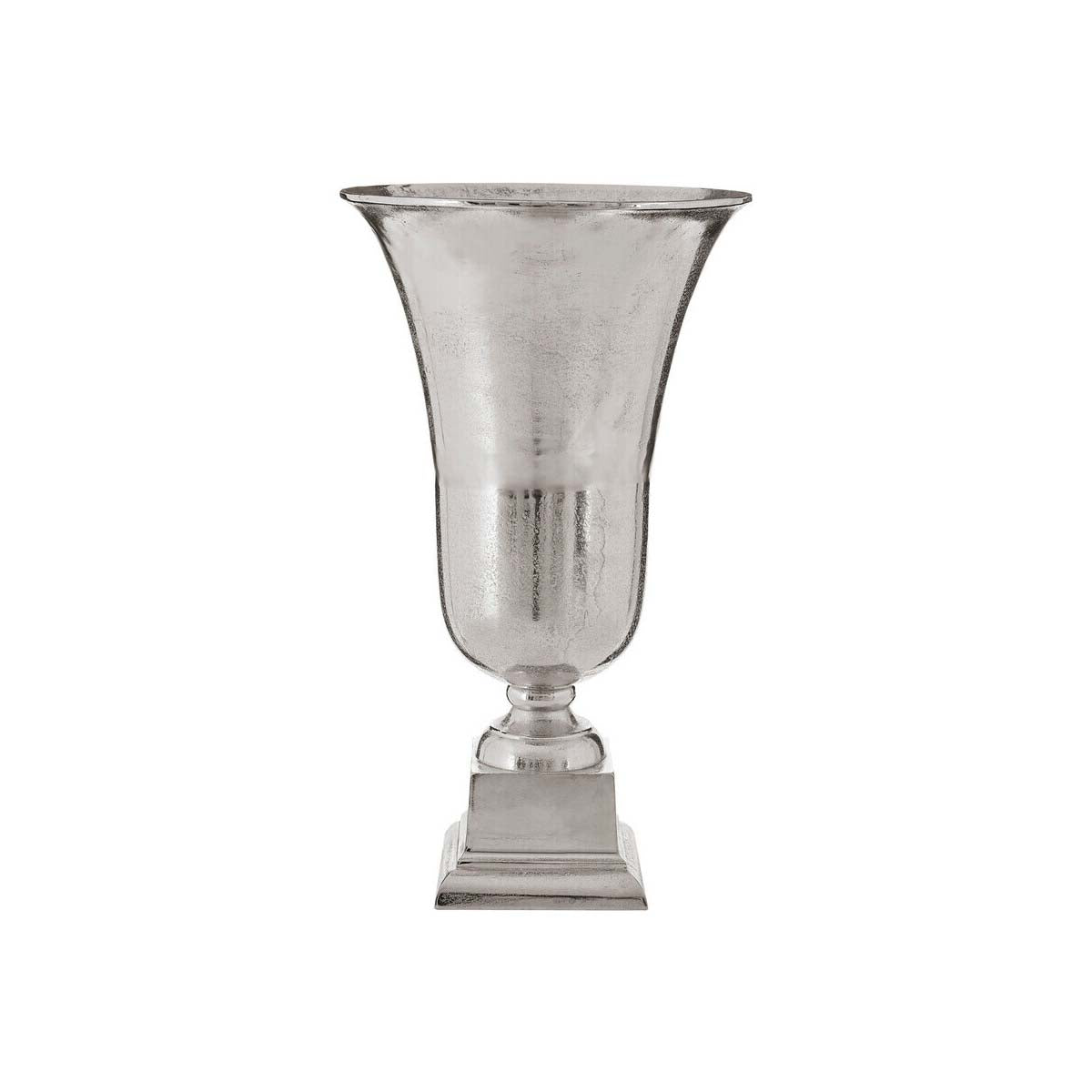 Kensington Townhouse Large Silver Finish Fluted Vase