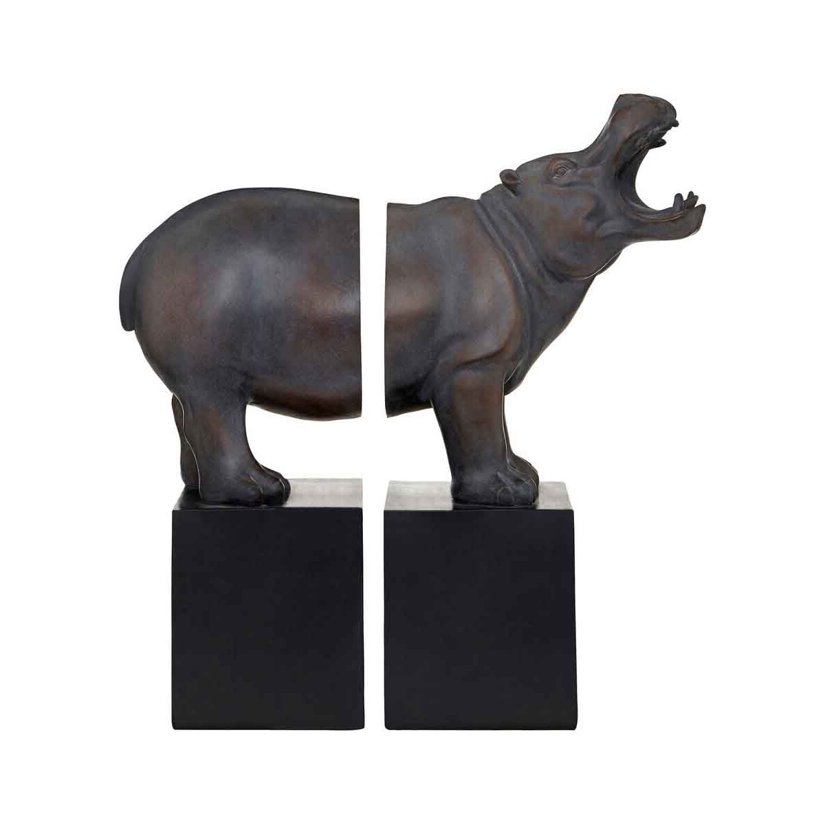 Boho Hippo Bookends