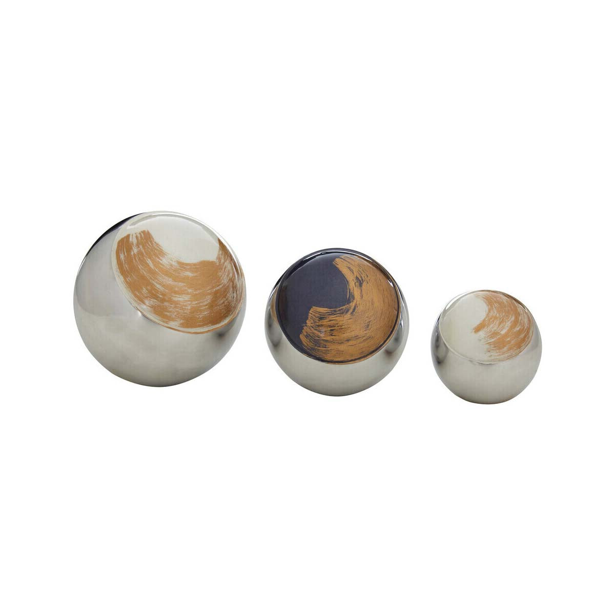 Alma Set of 3 Deco Brushstroke Balls