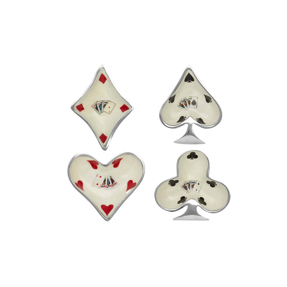 Churchill Set of 4 Playing Cards Design Bowls