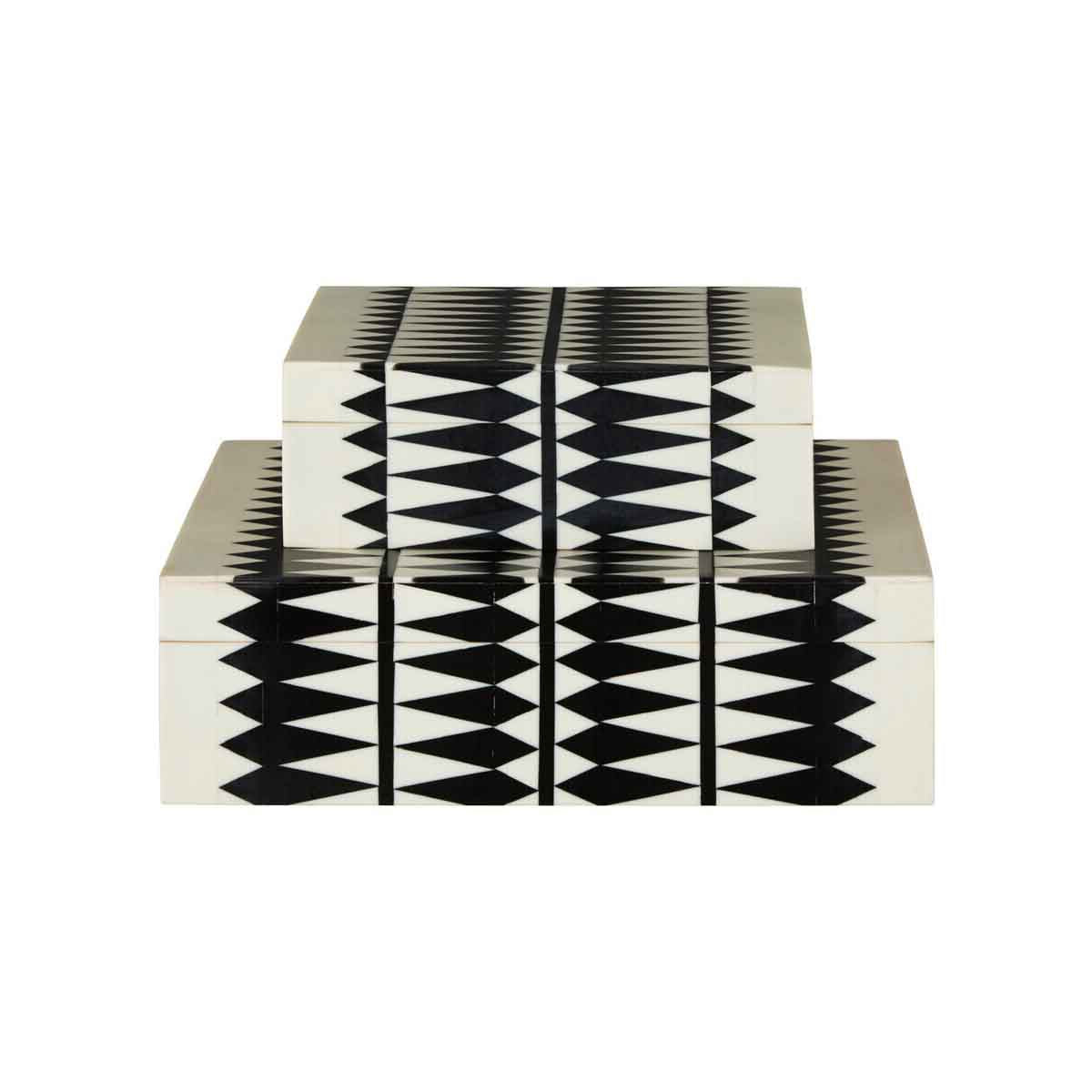 Issey Black And White Trinket Boxes