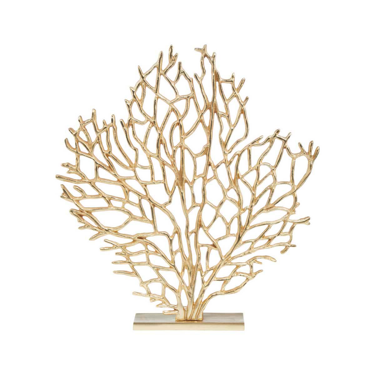 Prato Large Gold Finish Coral Sculpture