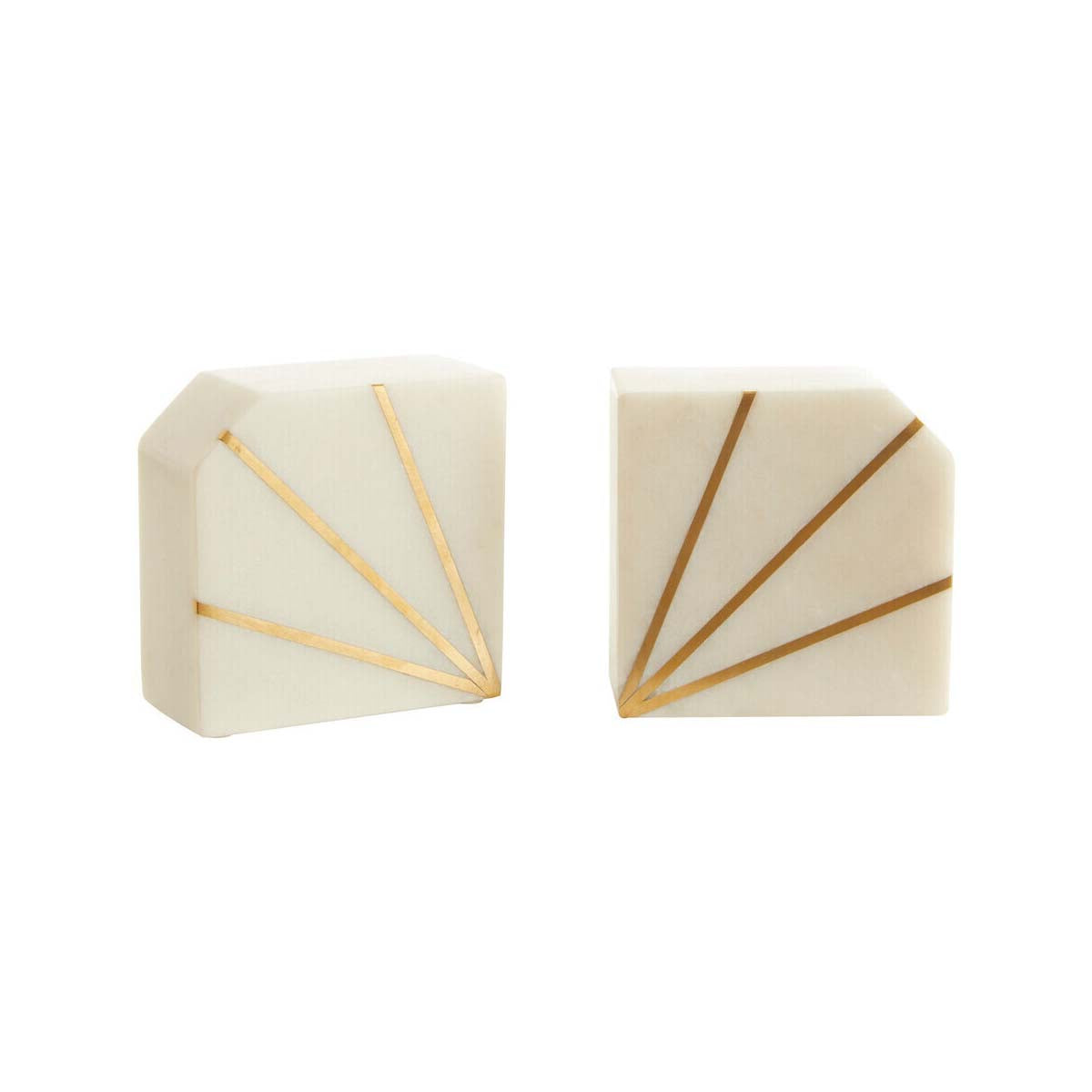 Sena Marble And Brass Bookends