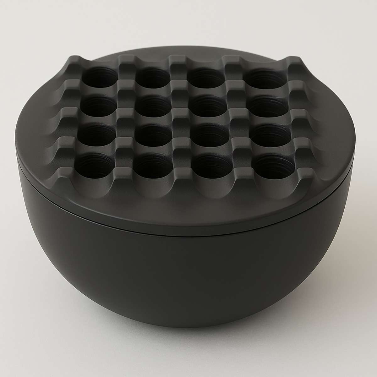 Churchill Black Nickel Finish Ashtray