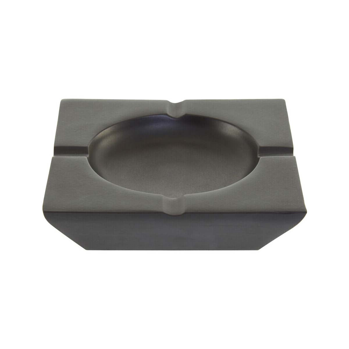 Churchill Black Nickel Finish Square Ashtray