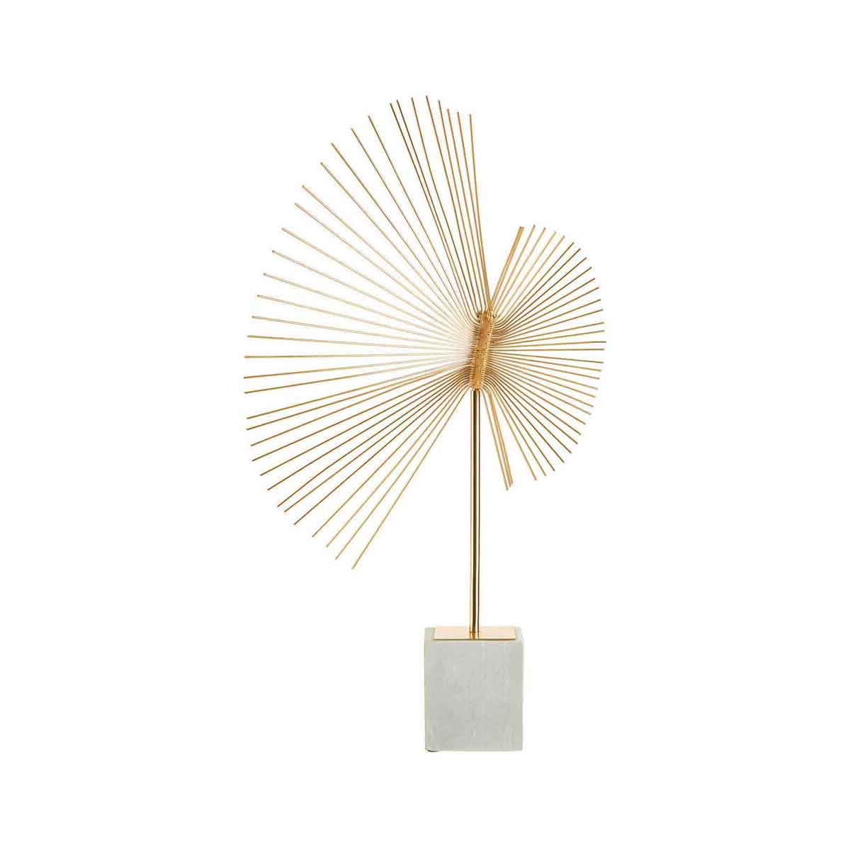 Mirano Gold Finish Spiral Sculpture