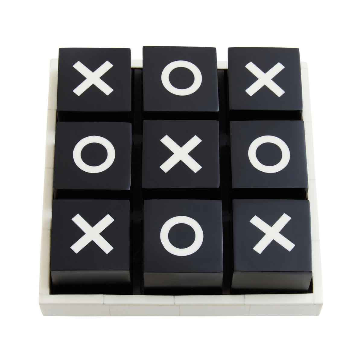 Churchill Games Small Black and White Noughts & Crosses Game