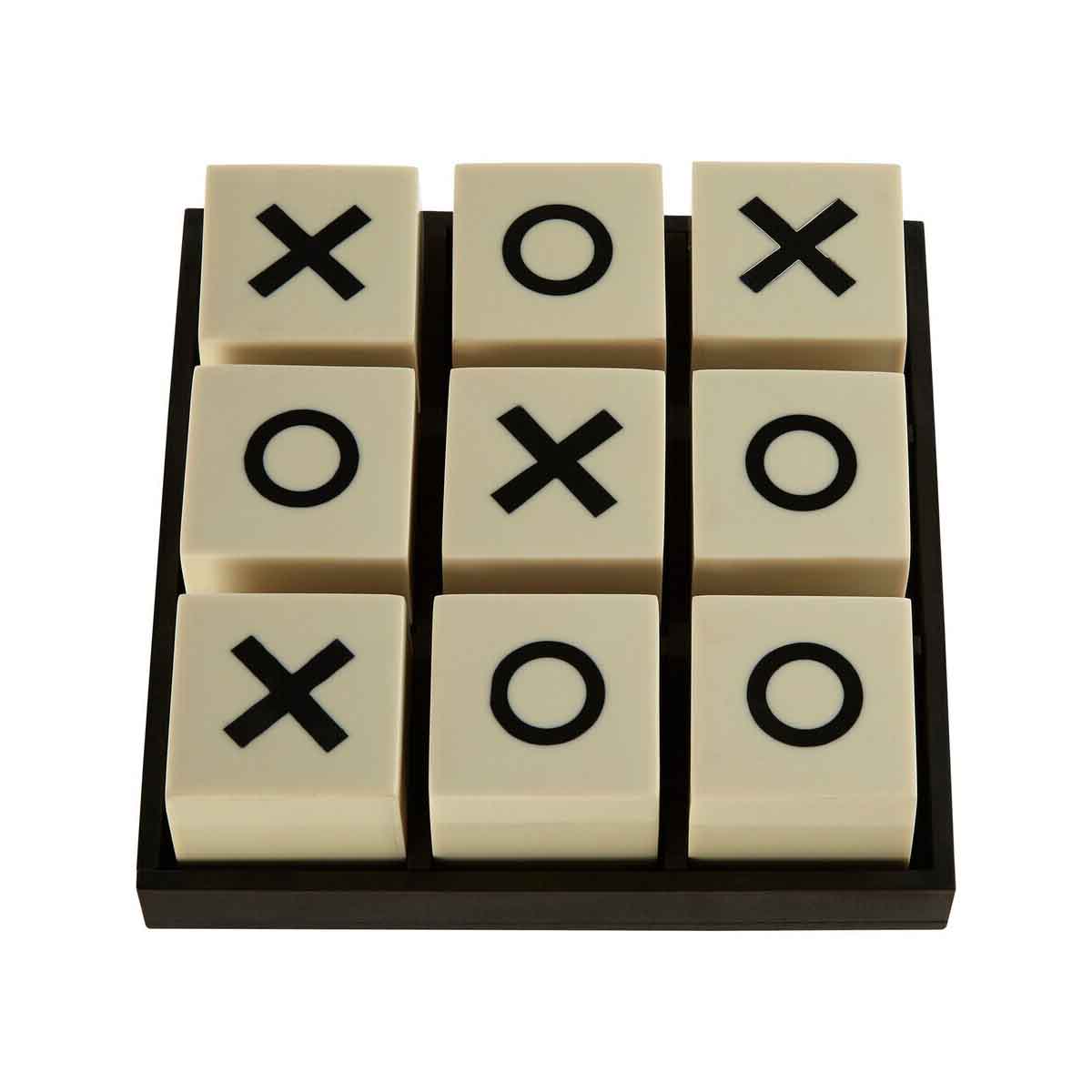 Churchill Games Small White and Black Noughts & Crosses Game