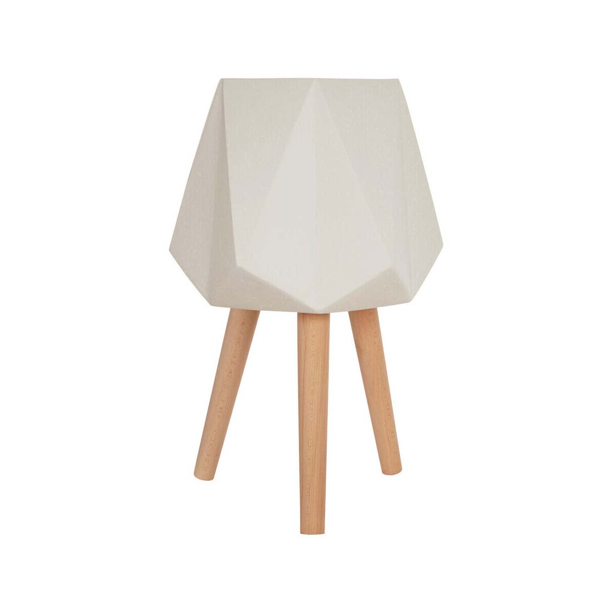 Darnell White Multifaceted Planter - 62cm