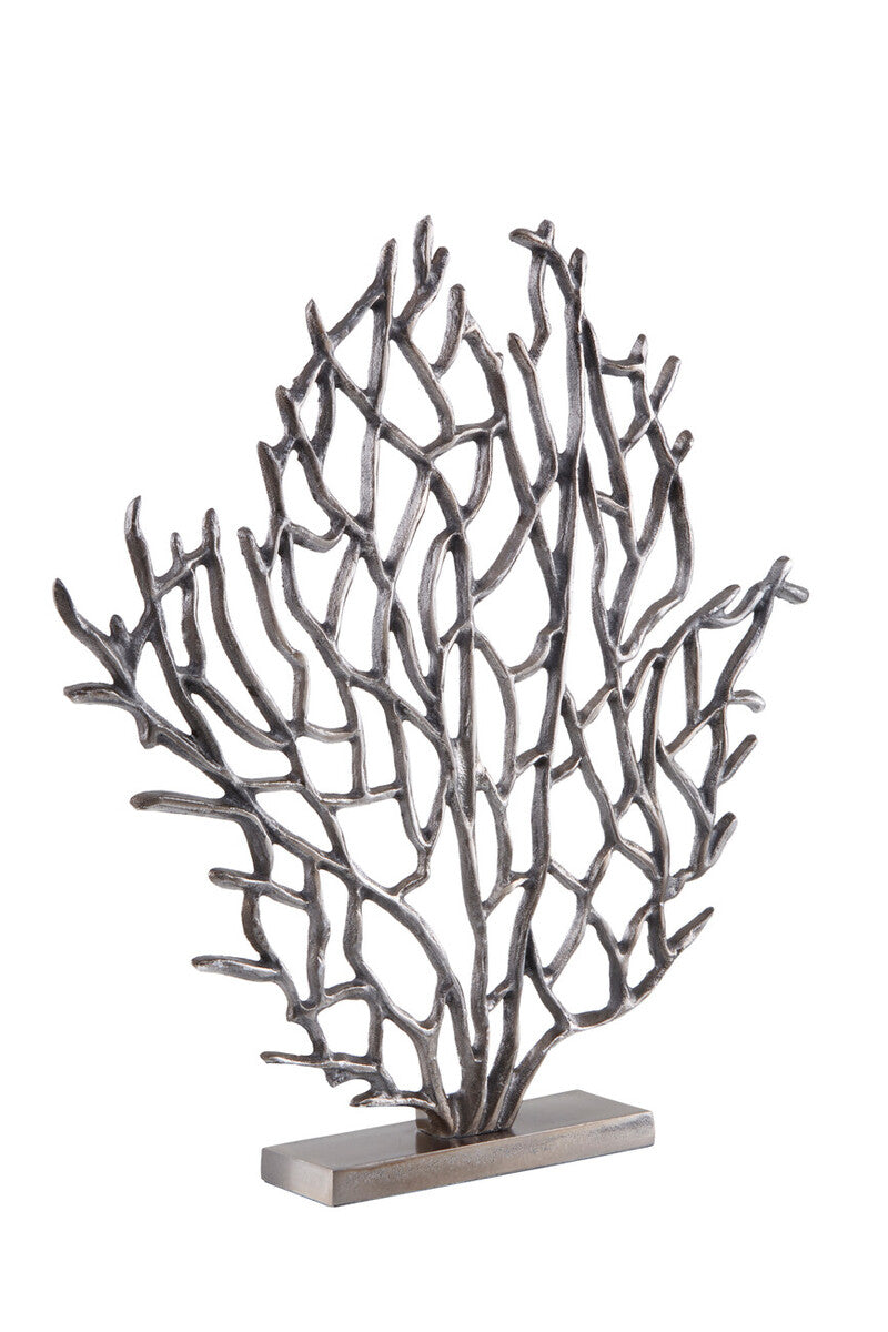 Prato Small Black Nickel Finish Coral Sculpture