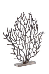 Prato Small Black Nickel Finish Coral Sculpture