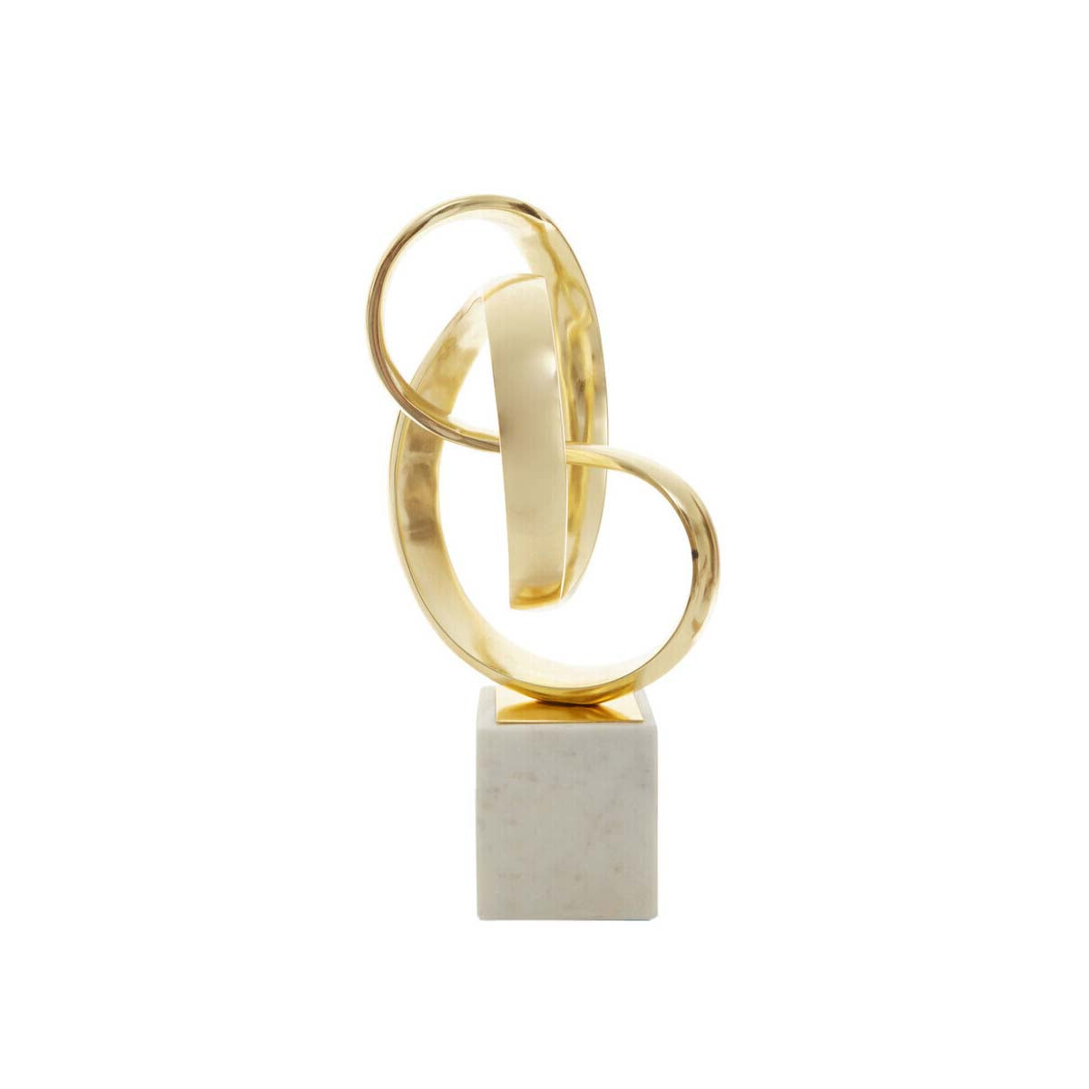 Mirano Gold Finish Knot Sculpture