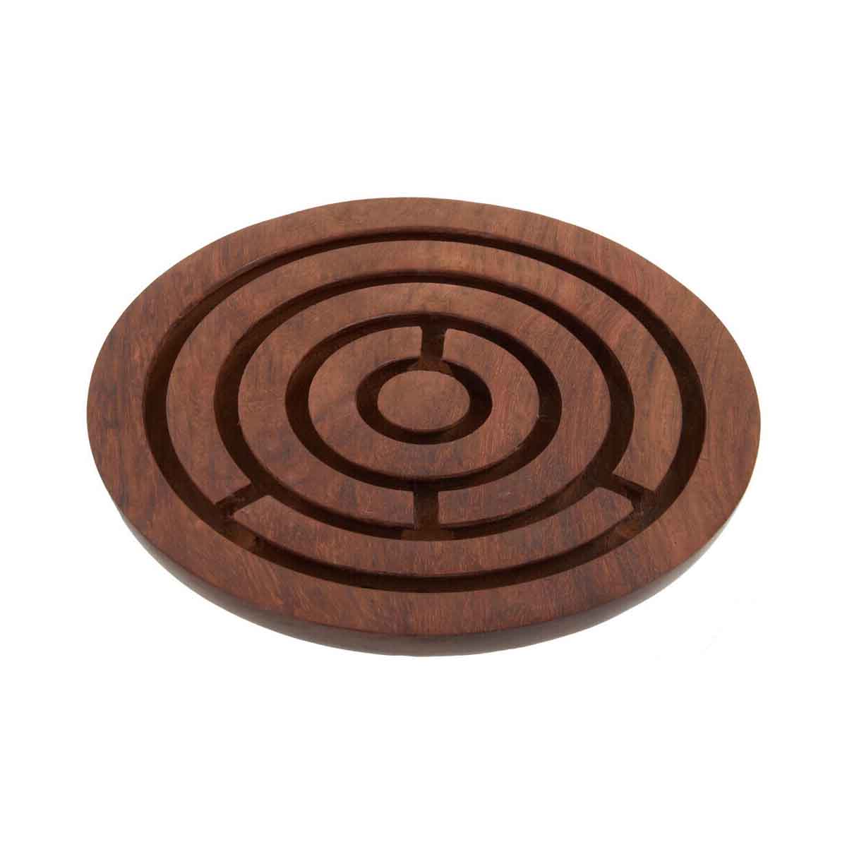 Churchill Games Round Sheesham Wood Labyrinth