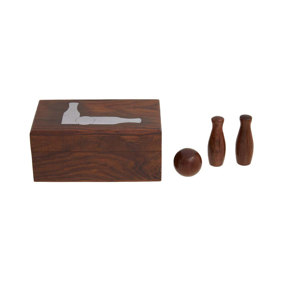 Churchill Games Sheesham Wood Skittles Set