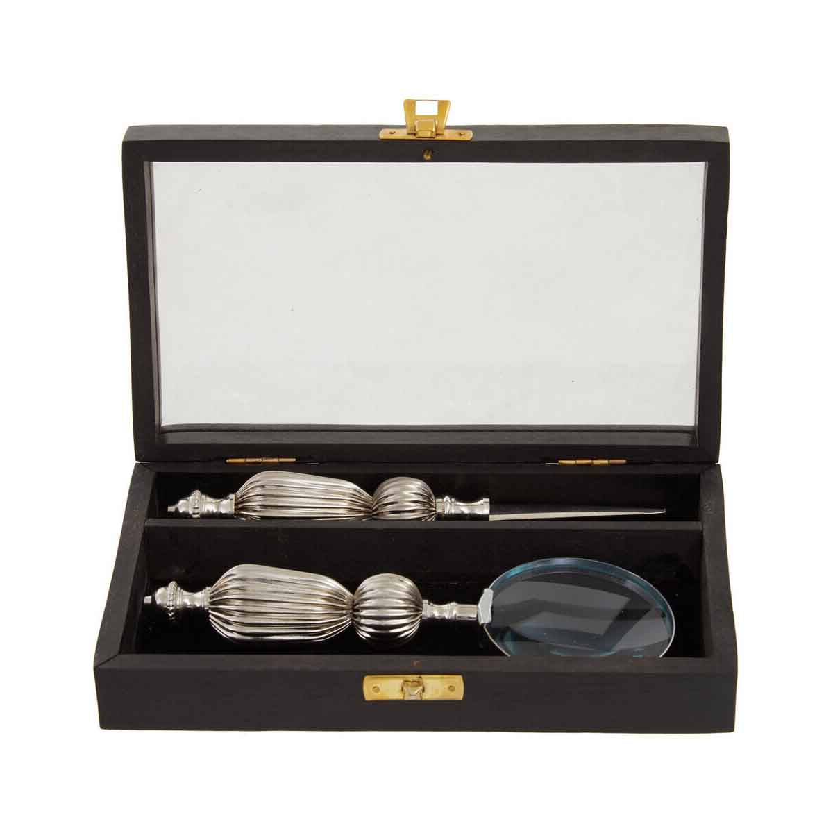 Churchill Magnifying Glass And Letter Opener With Box