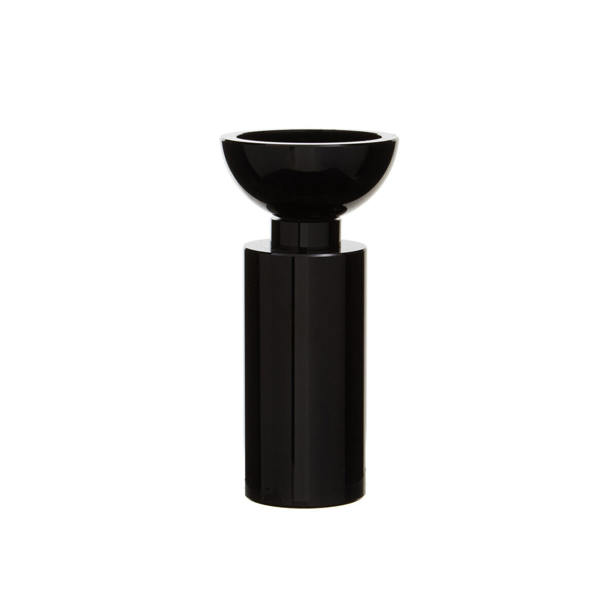Carrie Small Black Crystal Candle Holder