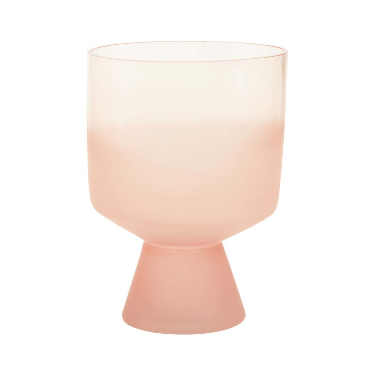 Baila Small Matte Pink Glass Vase