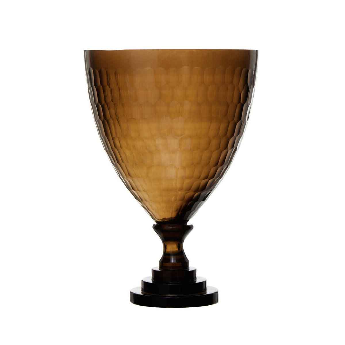 Cortina Small Honeycomb Glass Candle Holder