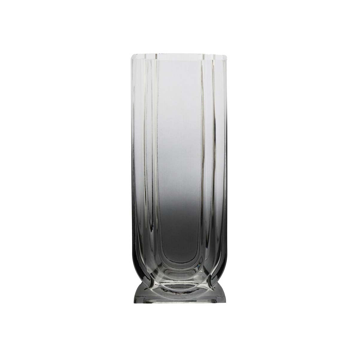 Edan Large Grey Ombre Glass Vase
