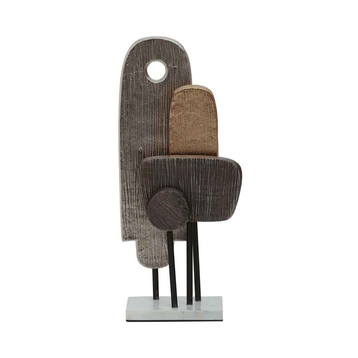 Simbolo Small Assorted Colour Metal Sculpture On Marble Base