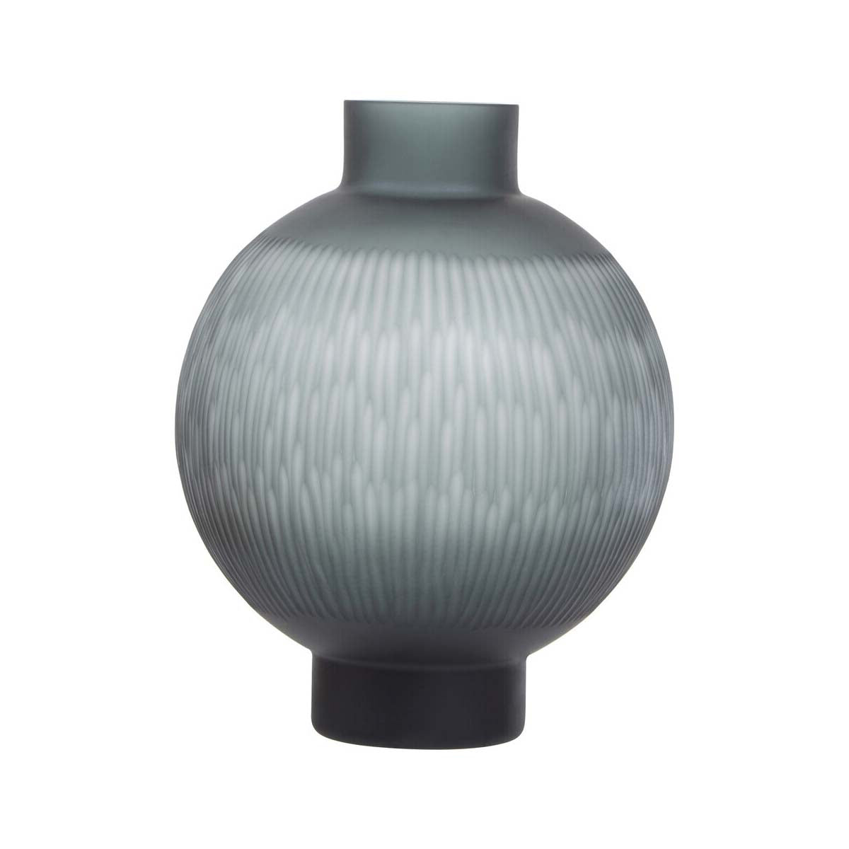 Hessa Large Carved Glass Vase