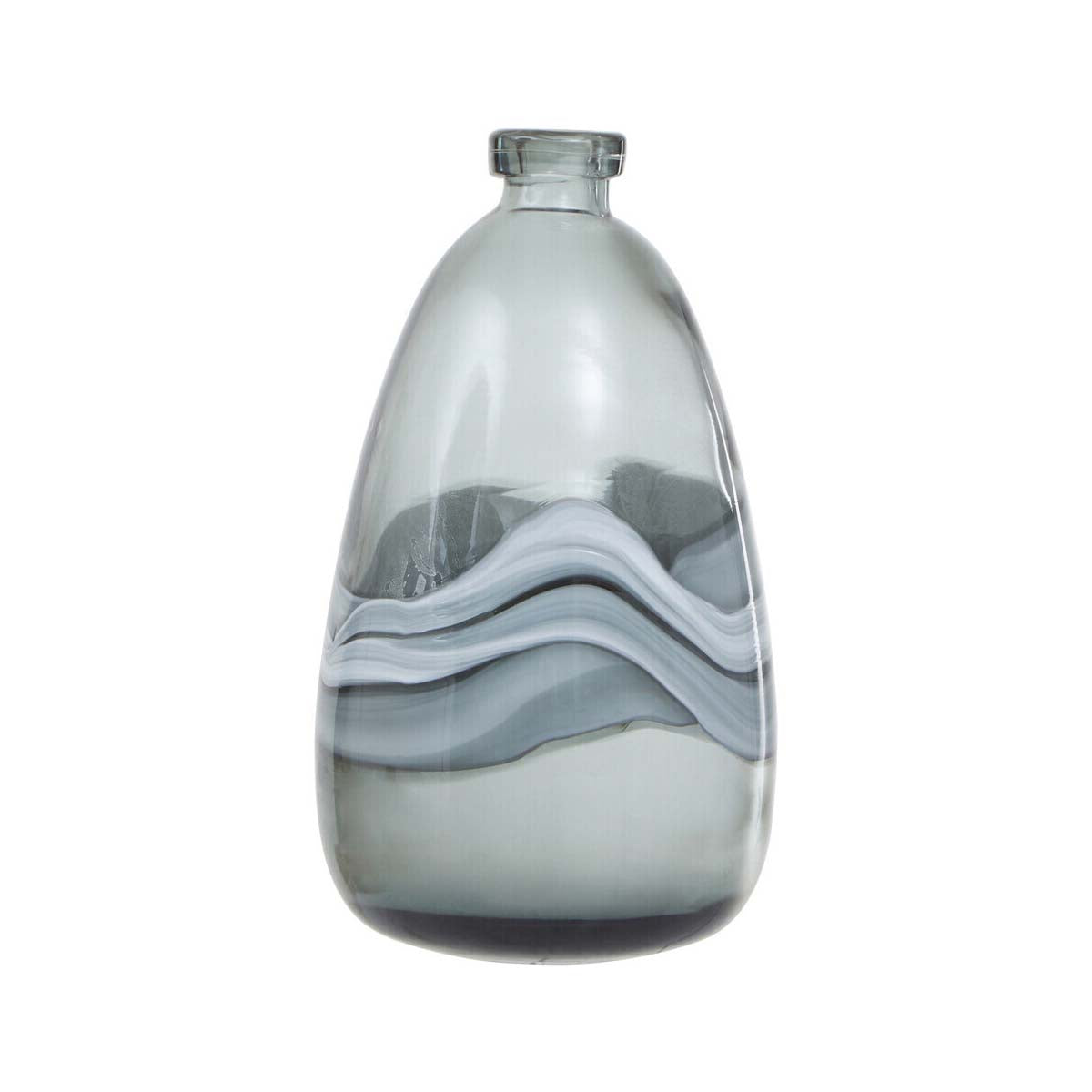 Halla Medium Grey Bottle Vase