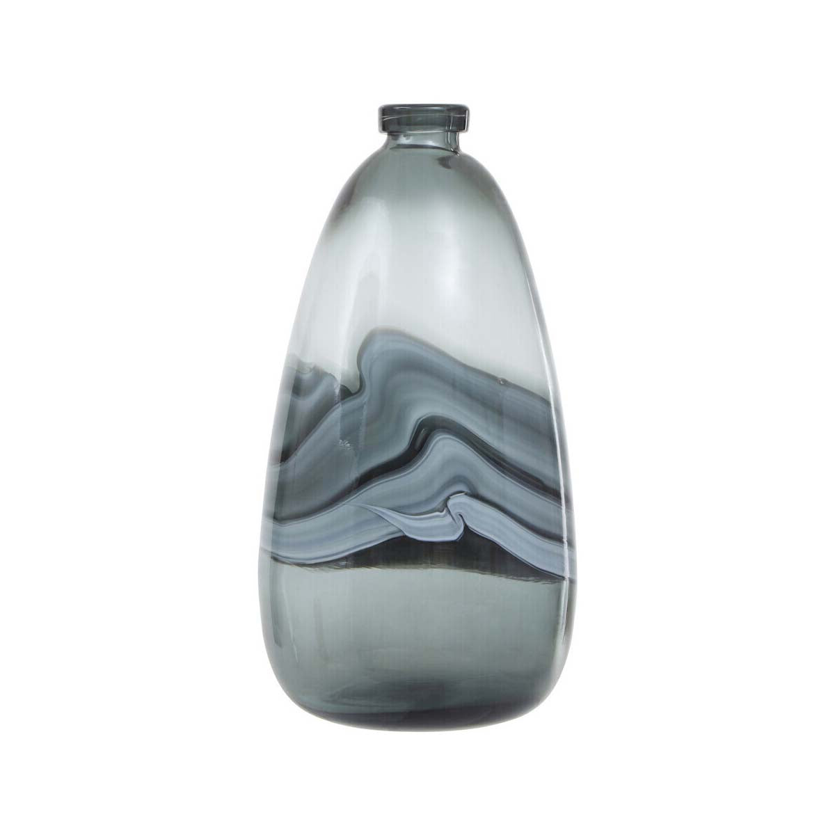 Halla Large Grey Bottle Vase