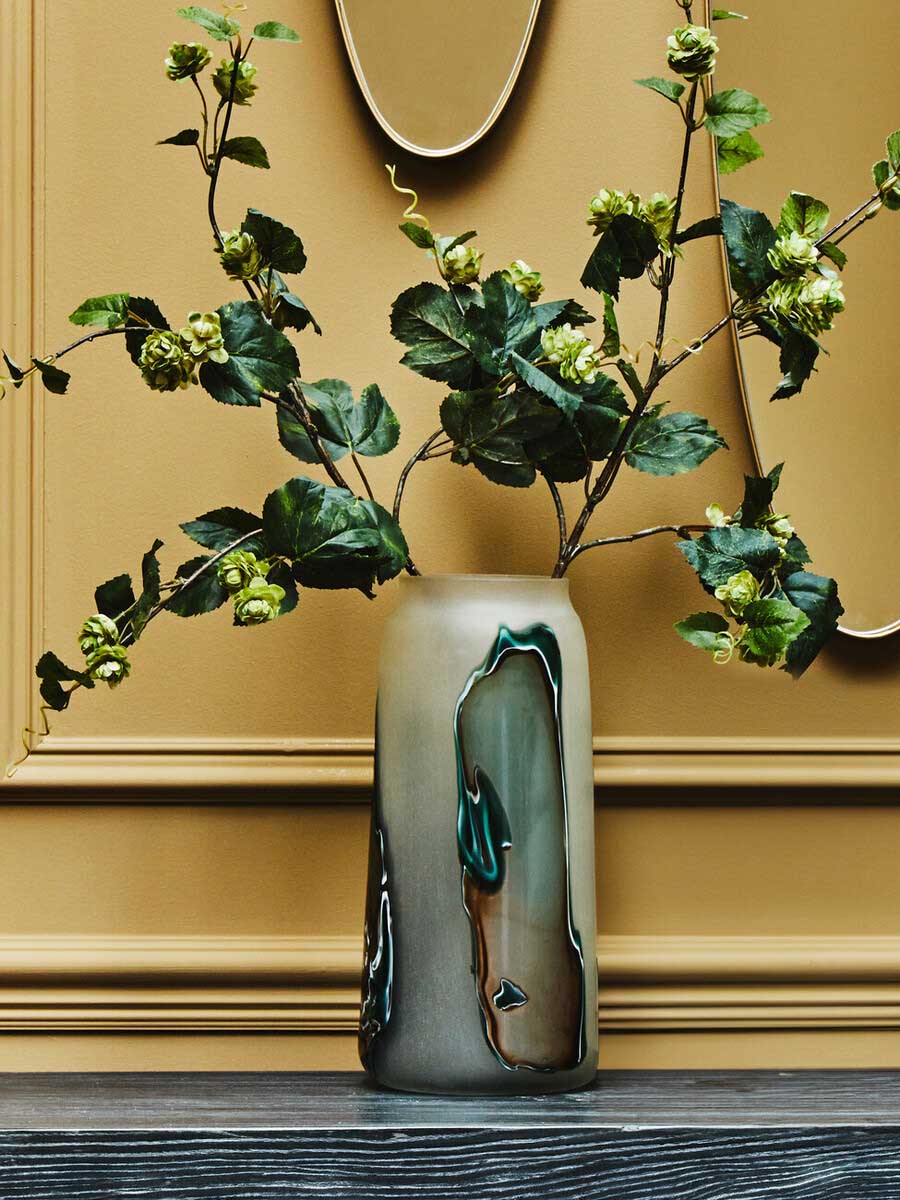 Hakan Tall Glass Vase