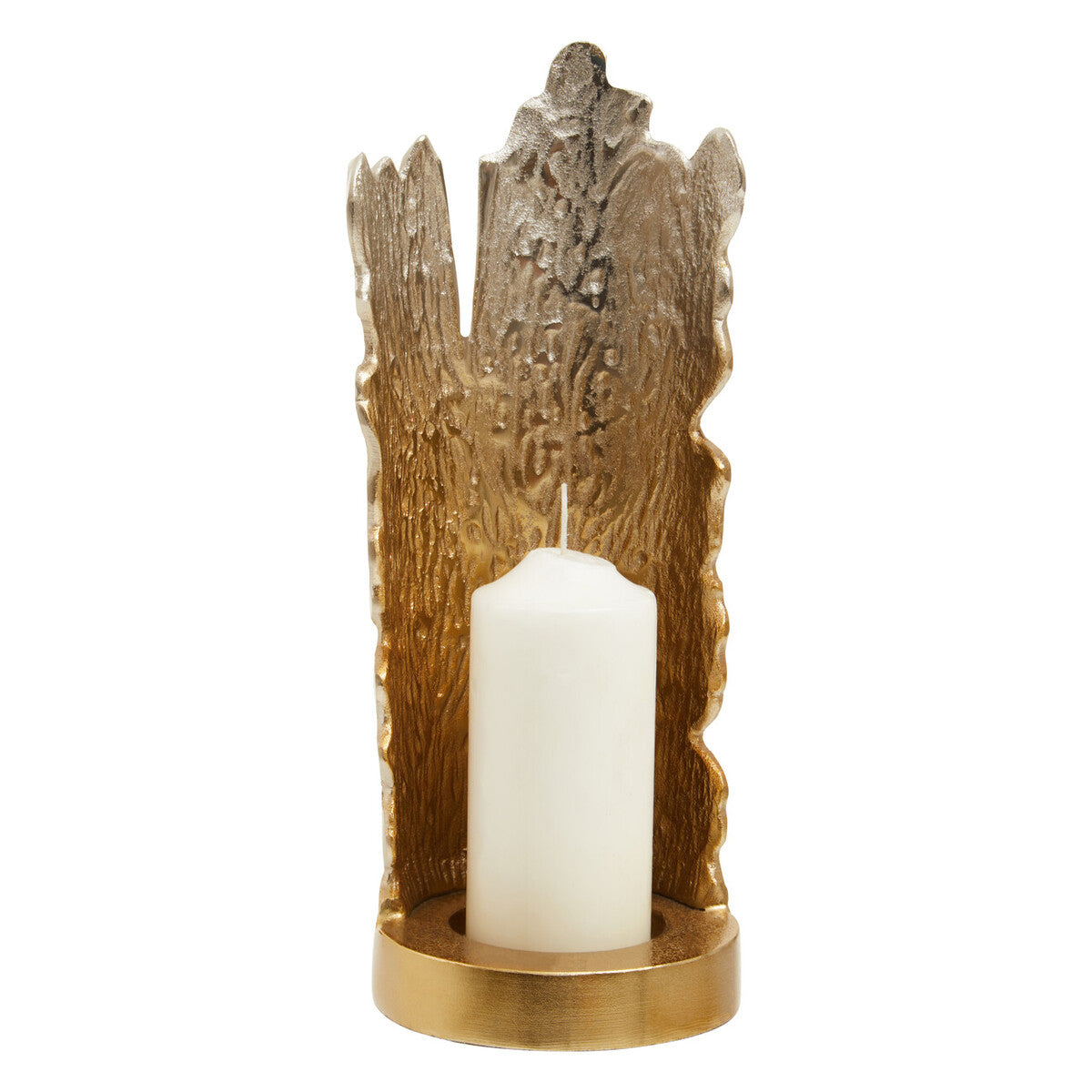 Dion Small Ombre Silver and Gold Finish Candle Holder