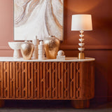 Dion Large Ombre Silver and Gold Finish Vase