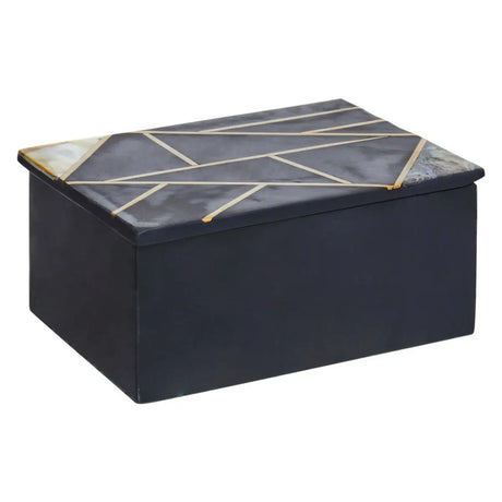 Oriana Large Black Slate Trinket Box
