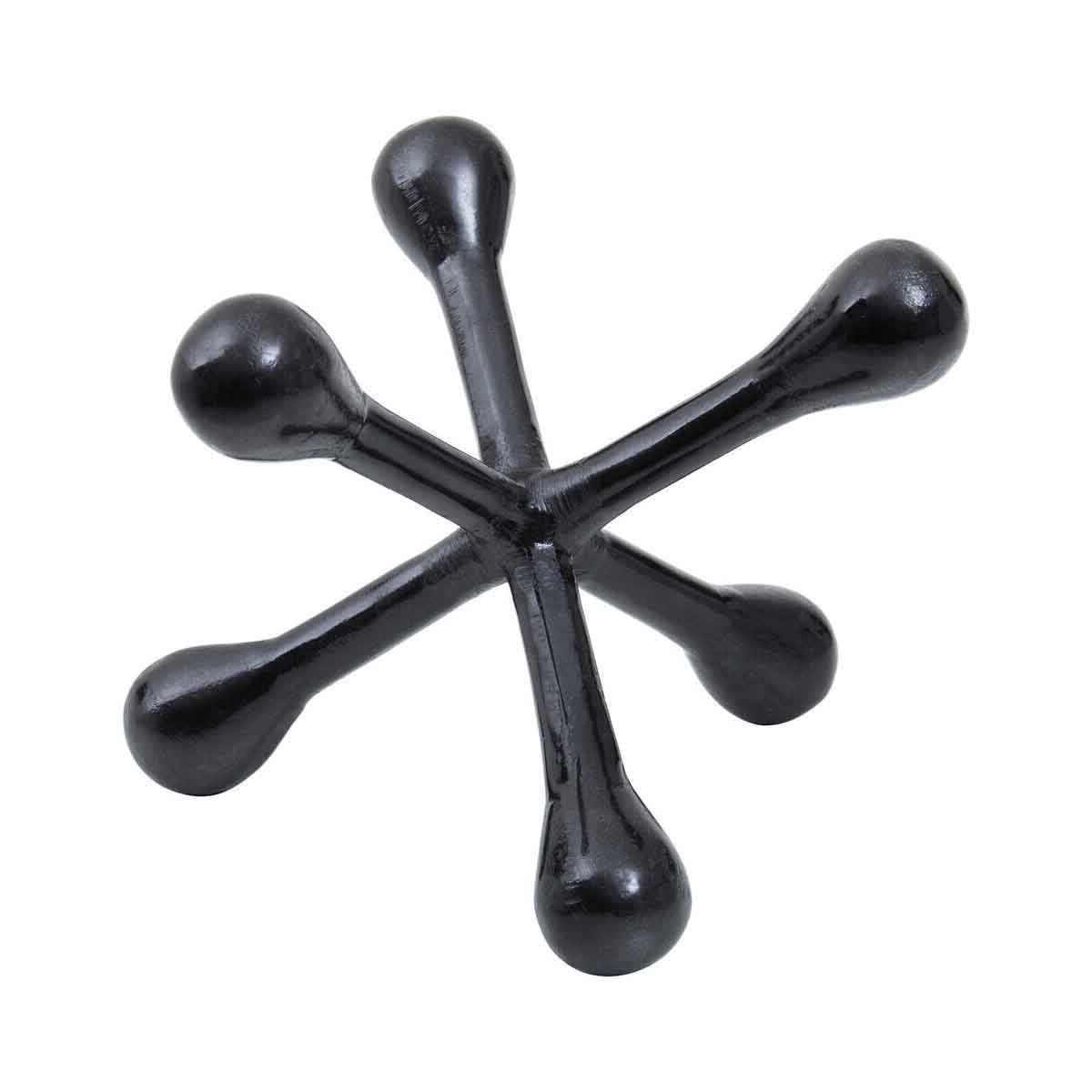 Prato Black Nickel Finish Jack Sculpture