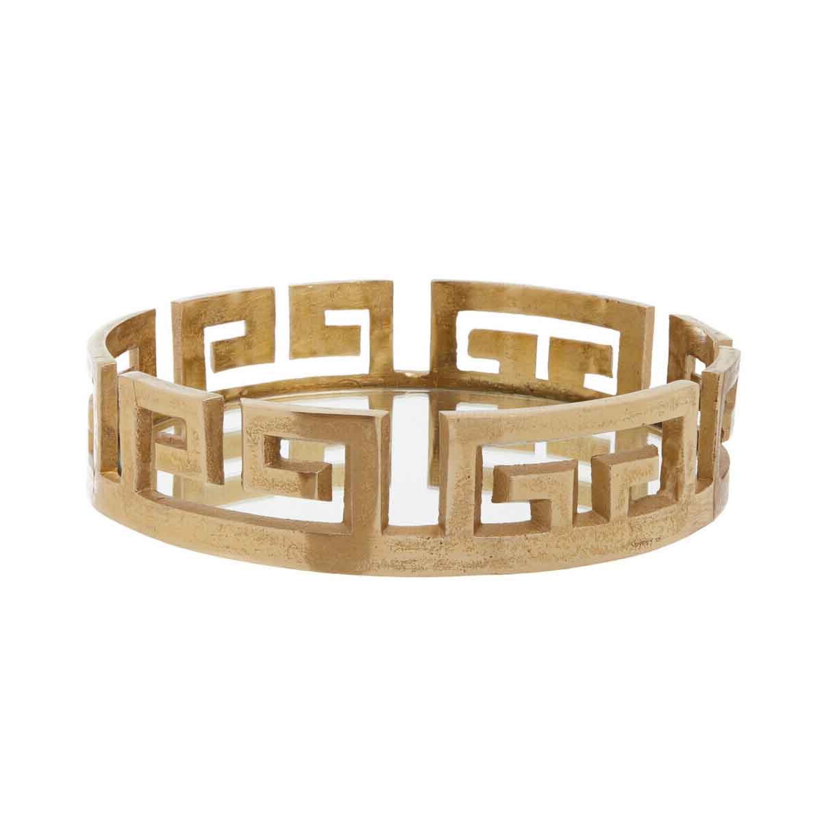 Delphi Round Gold Finish Tray