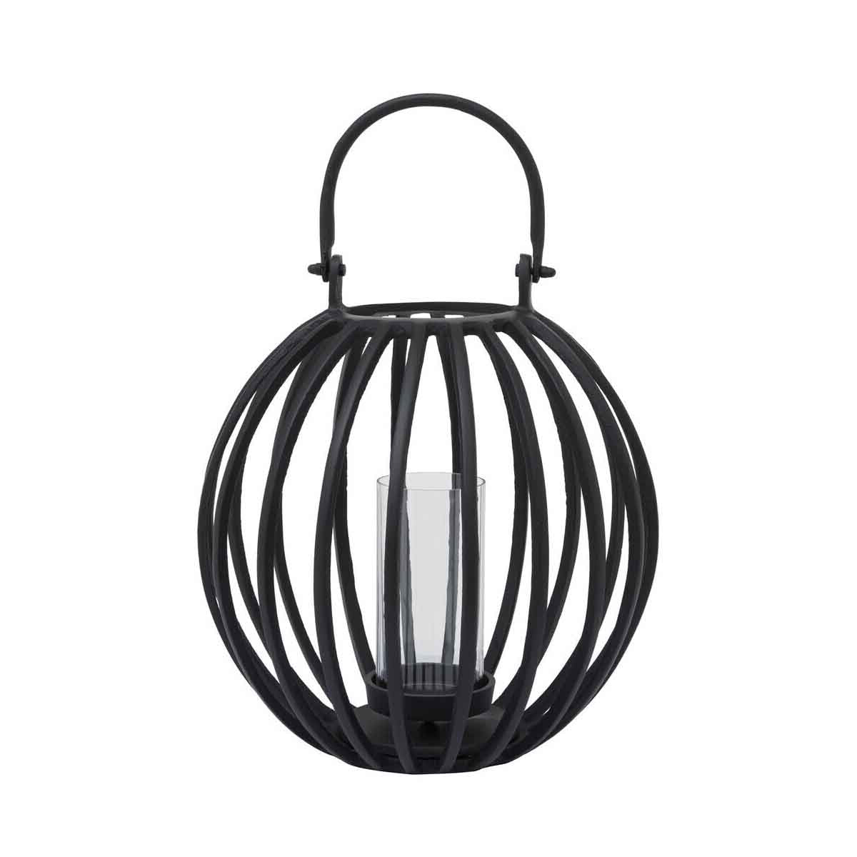 Aura Large Matte Black Finish Lantern