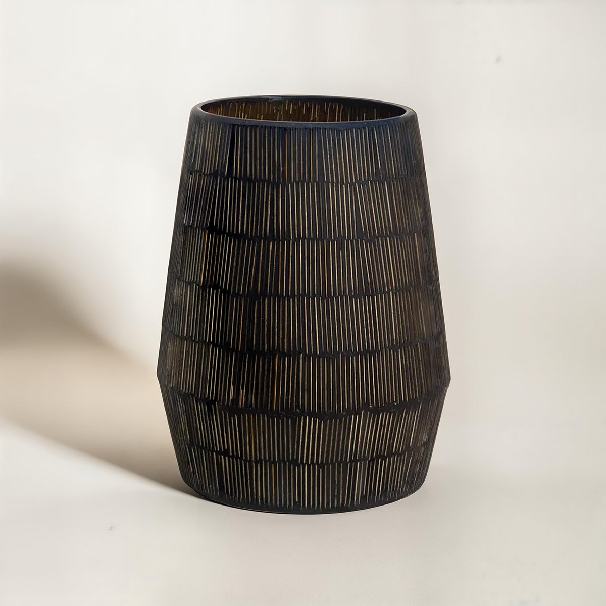 Gaia Mosaic Glass Large Candle Holder