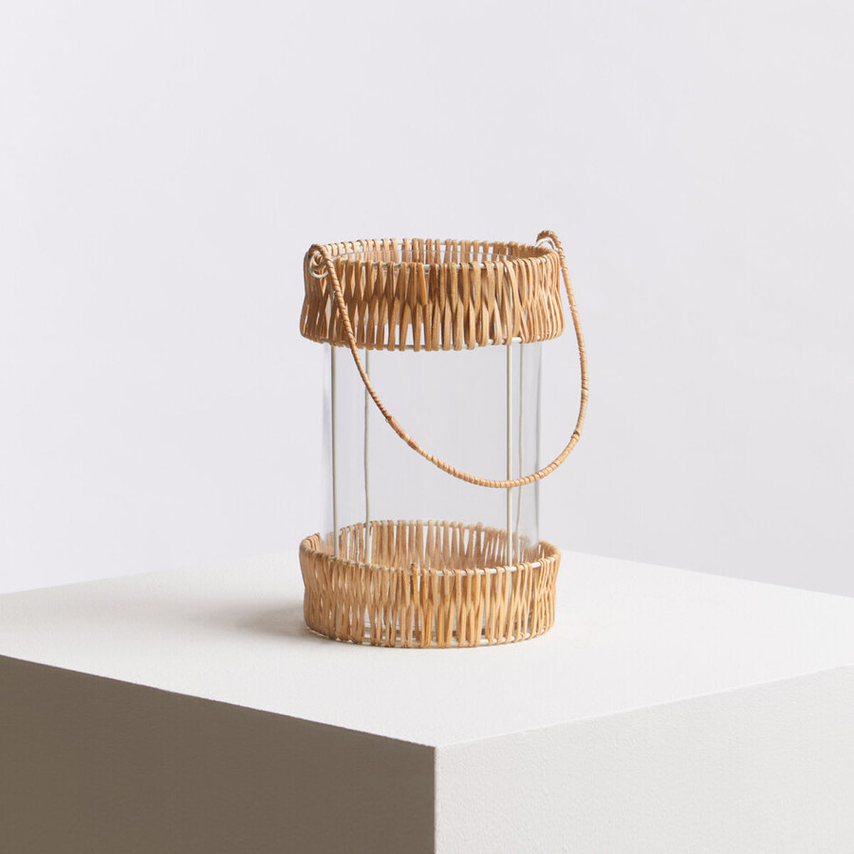 Kuta Natural And White Large Lantern