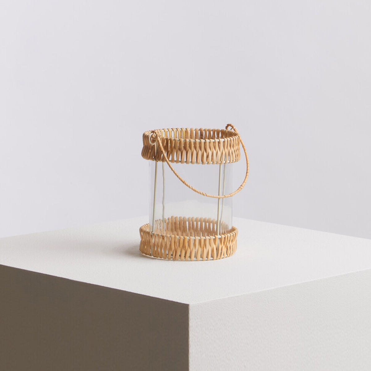 Kuta Natural And White Small Lantern