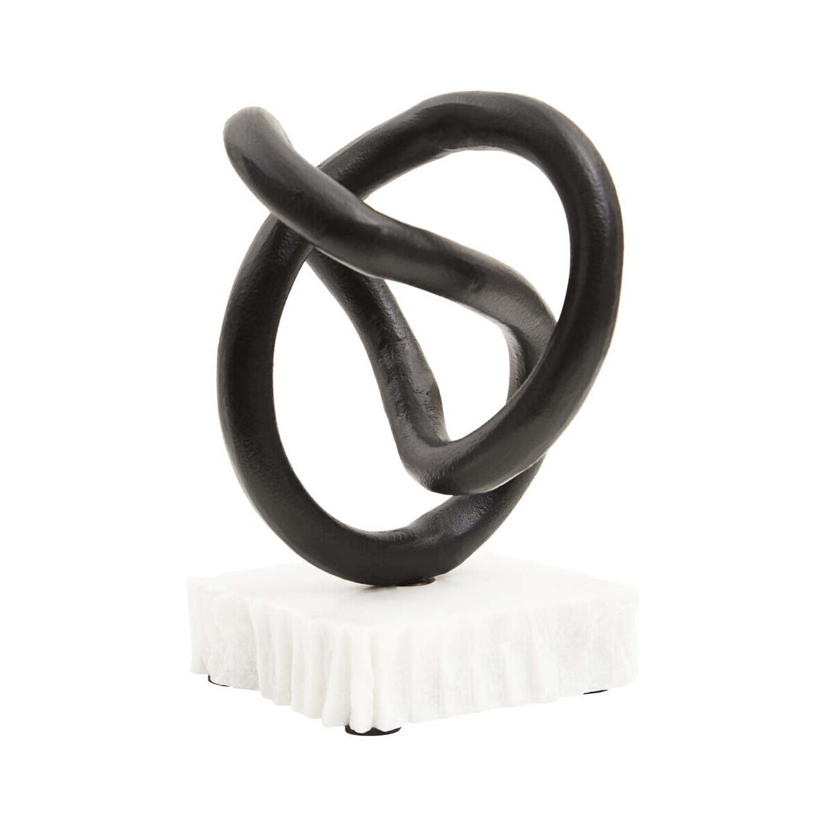 Mirano Matt Black Knot Sculpture