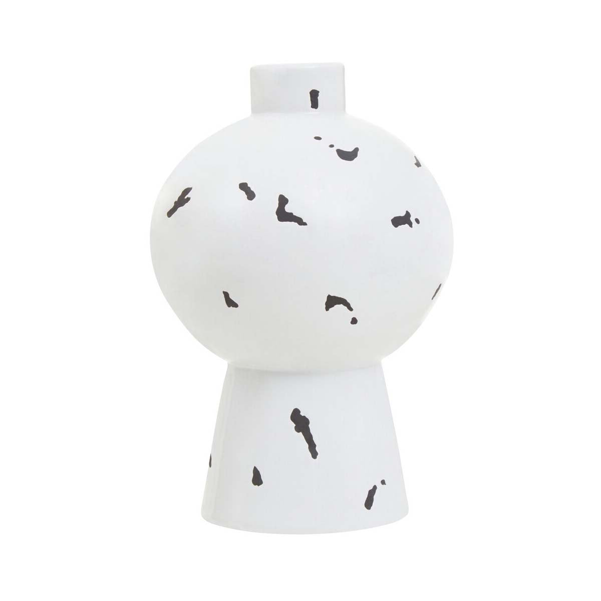 Tundra White and black Small Vase