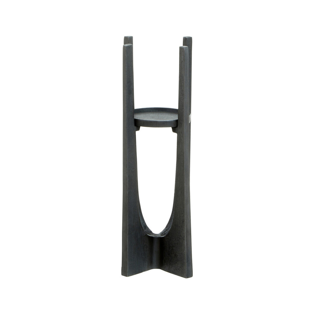 Dante Small Grey Finish Candle Holder