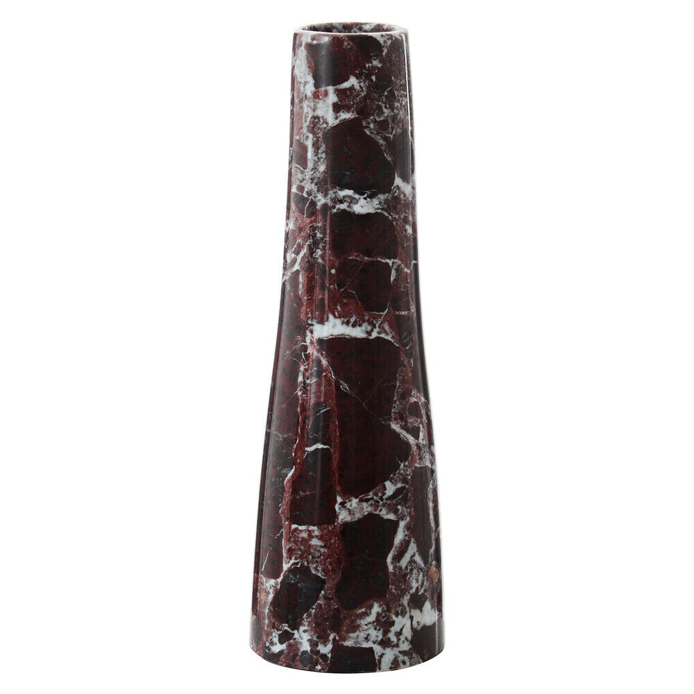 Salmo Red Marble Tapered Vase