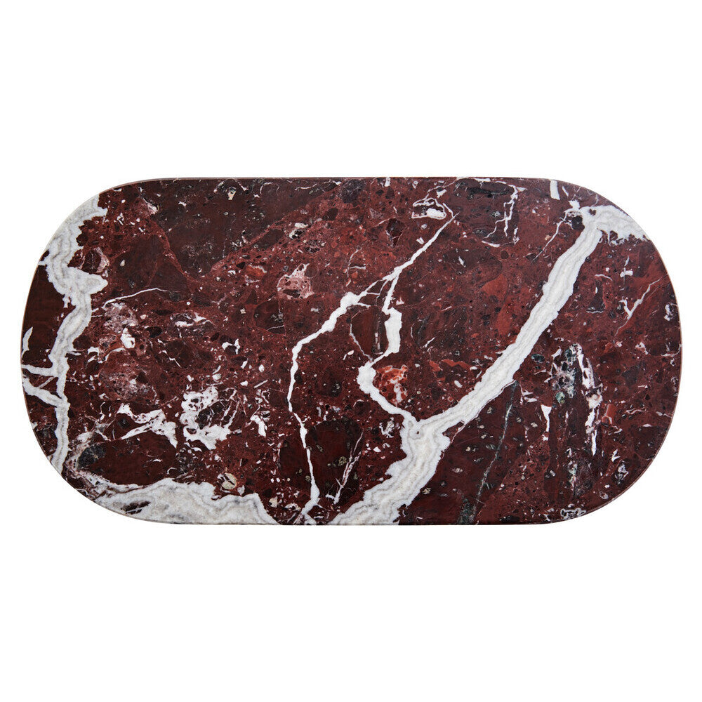 Salmo Oval Red Marble Serving Board