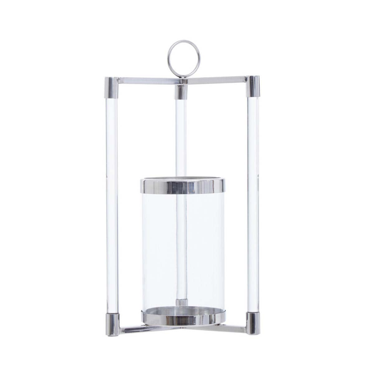 Franklin Small Silver Finish Lantern