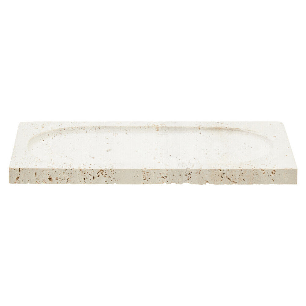 Tibor Travertine Rectangular Decorative Tray